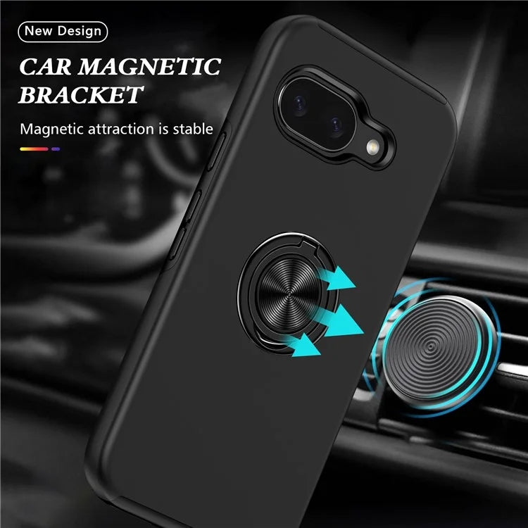 Hybrid Magnetic Invisible Ring Case for Google Pixel 9A Hybrid Magnetic Invisible Ring Case for Google Pixel 9A